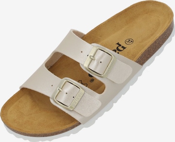 Palado Pantolette 'Palado Milos Metallic' in Gold: Vorderseite