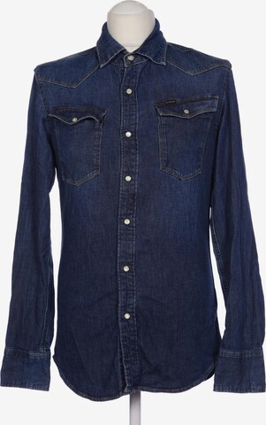 G-Star RAW Button Up Shirt in S in Blue: front