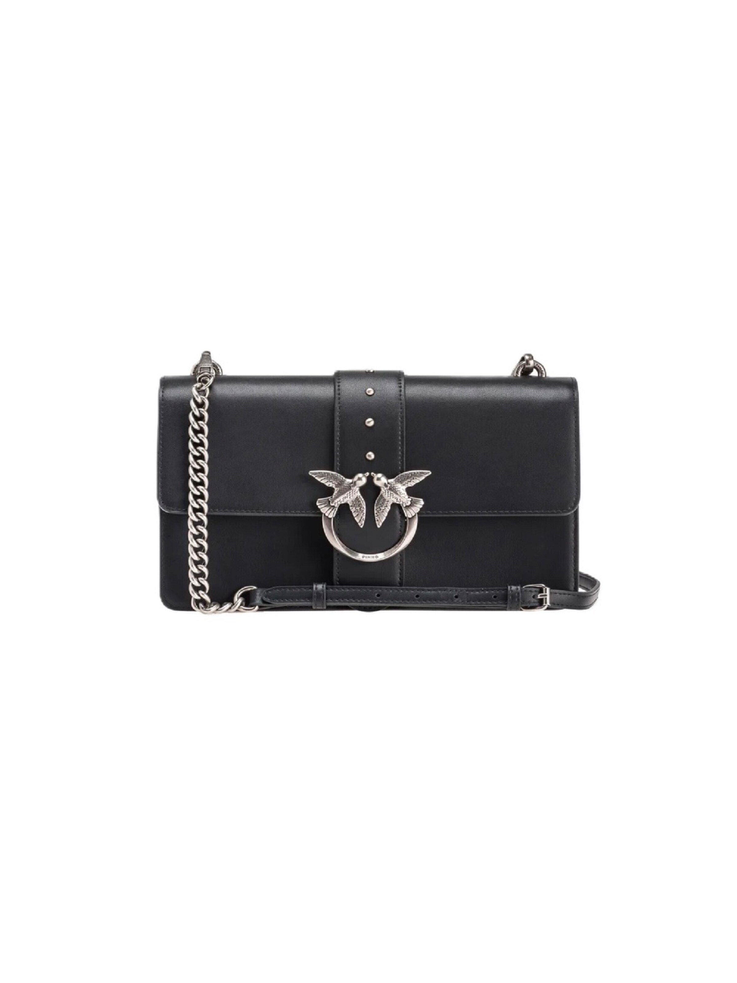 Borsa a spalla '105857 A0F1' di PINKO in nero: frontale