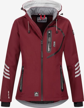 Arctic Seven Outdoorjas in Rood: voorkant
