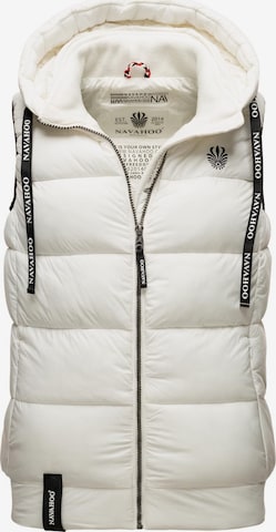 Gilet 'Kassidy' NAVAHOO en blanc : devant