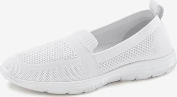 LASCANA Classic Flats in White: front