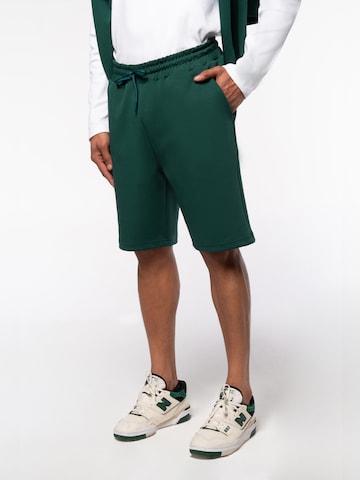 Eoselio Loosefit Broek in Groen: voorkant