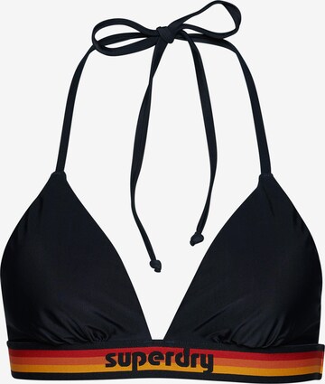 Superdry Triangle Bikini Top in Blue: front