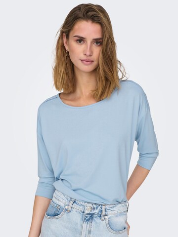 T-shirt 'MOSTER' ONLY en bleu : devant