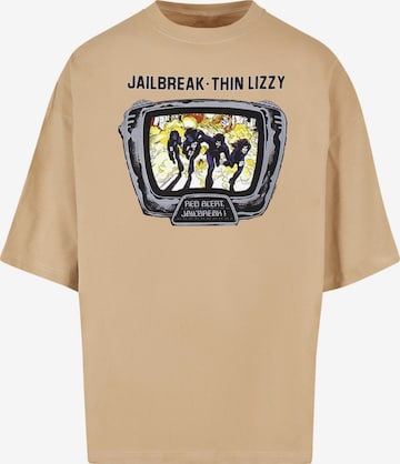 Merchcode Shirt 'Thin Lizzy - Jailbreak' in Beige: voorkant