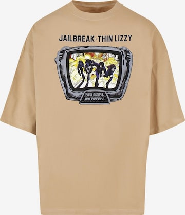 T-Shirt 'Thin Lizzy - Jailbreak' Merchcode en beige : devant