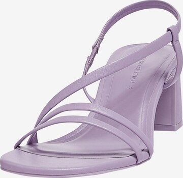 Pull&Bear Sandal in Purple: front