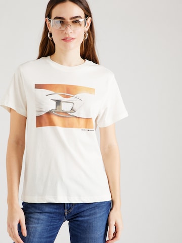T-shirt 'REGS' DIESEL en blanc : devant