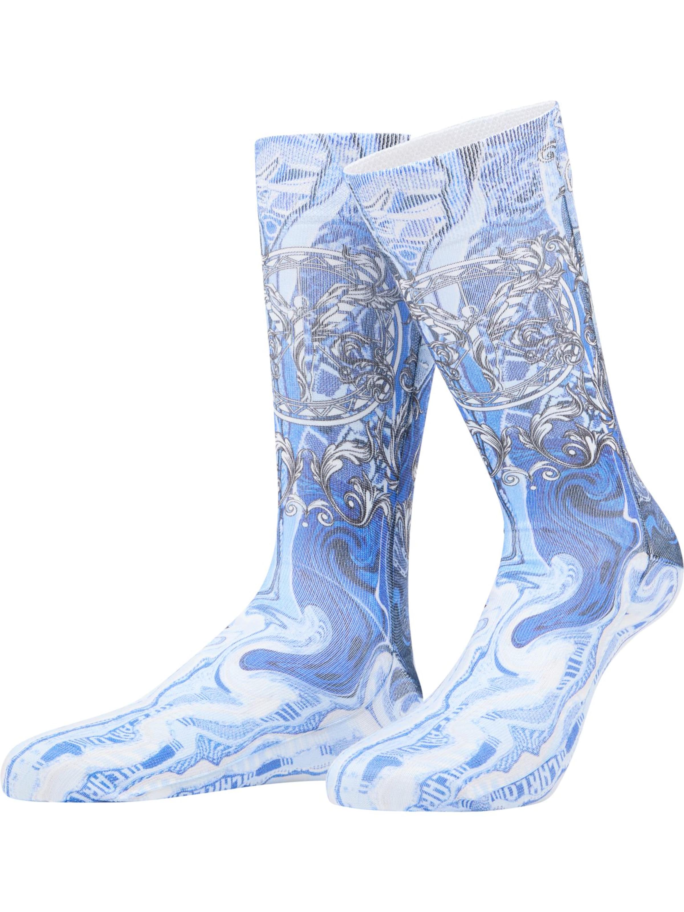 Chaussettes 'Derdouri' Carlo Colucci en bleu : devant
