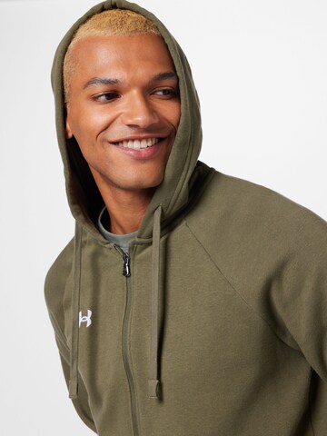 UNDER ARMOUR Sports sweat jacket 'Rival' in Green