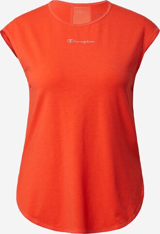 Champion Authentic Athletic Apparel Λειτουργικό μπλουζάκι σε κόκκινο: μπροστά