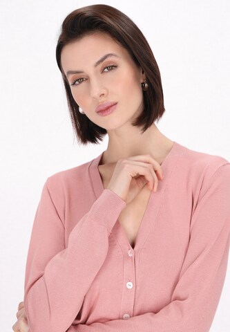usha BLACK LABEL Вязаная кофта 'Classic Look' в Ярко-розовый