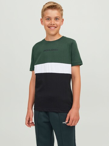 Jack & Jones Junior T-shirt 'REID' i blå: framsida