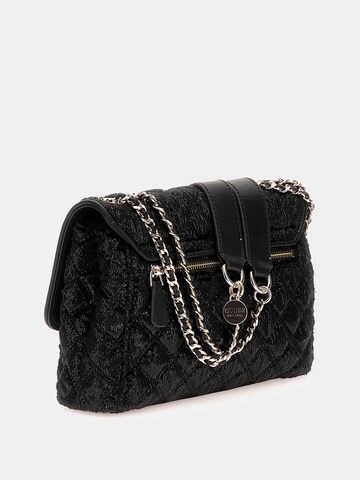 GUESS Umhängetasche 'Giully Chenille' in Schwarz