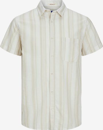 Regular fit Camicia di JACK & JONES in beige: frontale