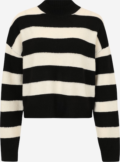 Vero Moda Tall Neulepaita 'VMINEZ' värissä musta / munankuori, Tuotenäkymä