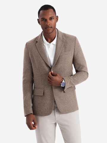 Coupe regular Veste de costume Ombre en beige