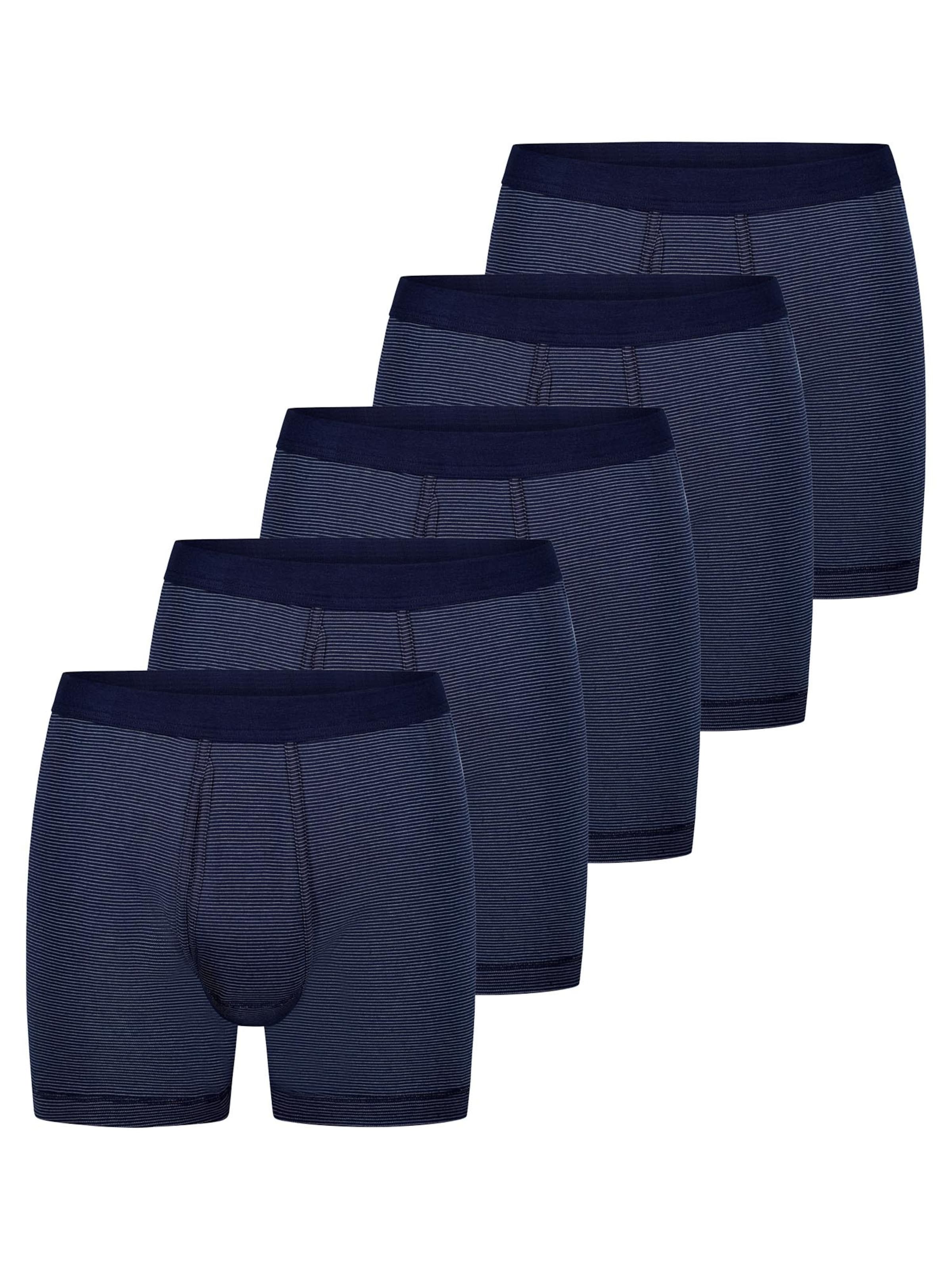 ESGE Boxer shorts 'Feinripp Ringel' in Blue: front