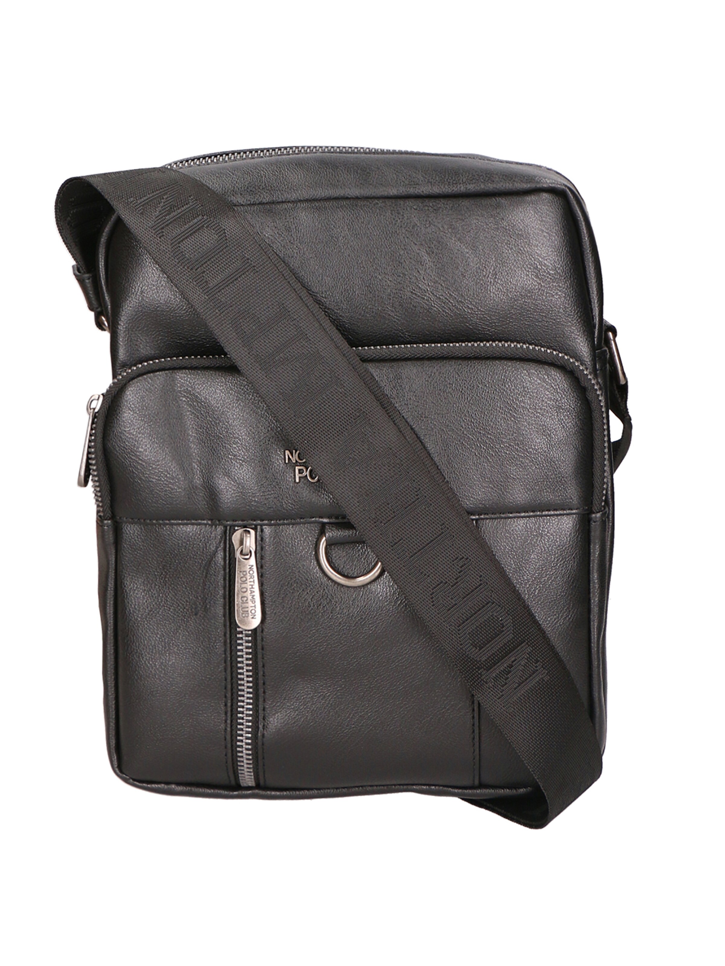Borsa a spalla di Northampton Polo Club in nero: frontale