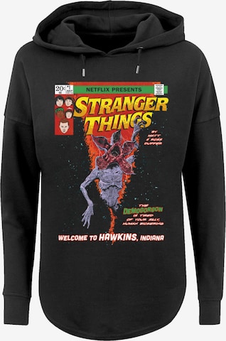 F4NT4STIC Sweater 'Stranger Things Netflix TV Series' in Black: front