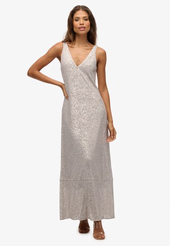 Superdry Jurk in Zilver: voorkant