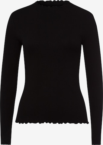 Les Lunes Shirt 'Fleur' in Black: front