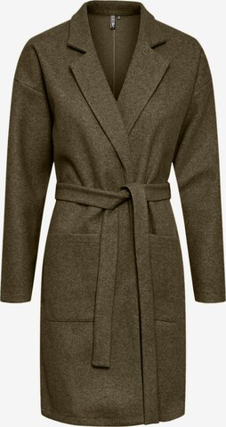 PIECES Between-Seasons Coat 'Jolene' in Green: front