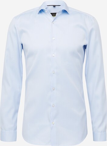 Chemise ETERNA en bleu : devant