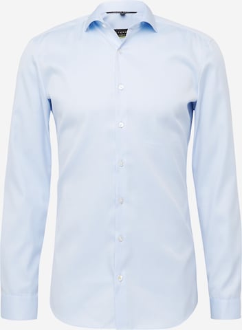 ETERNA - Ajuste estrecho Camisa en azul: frente