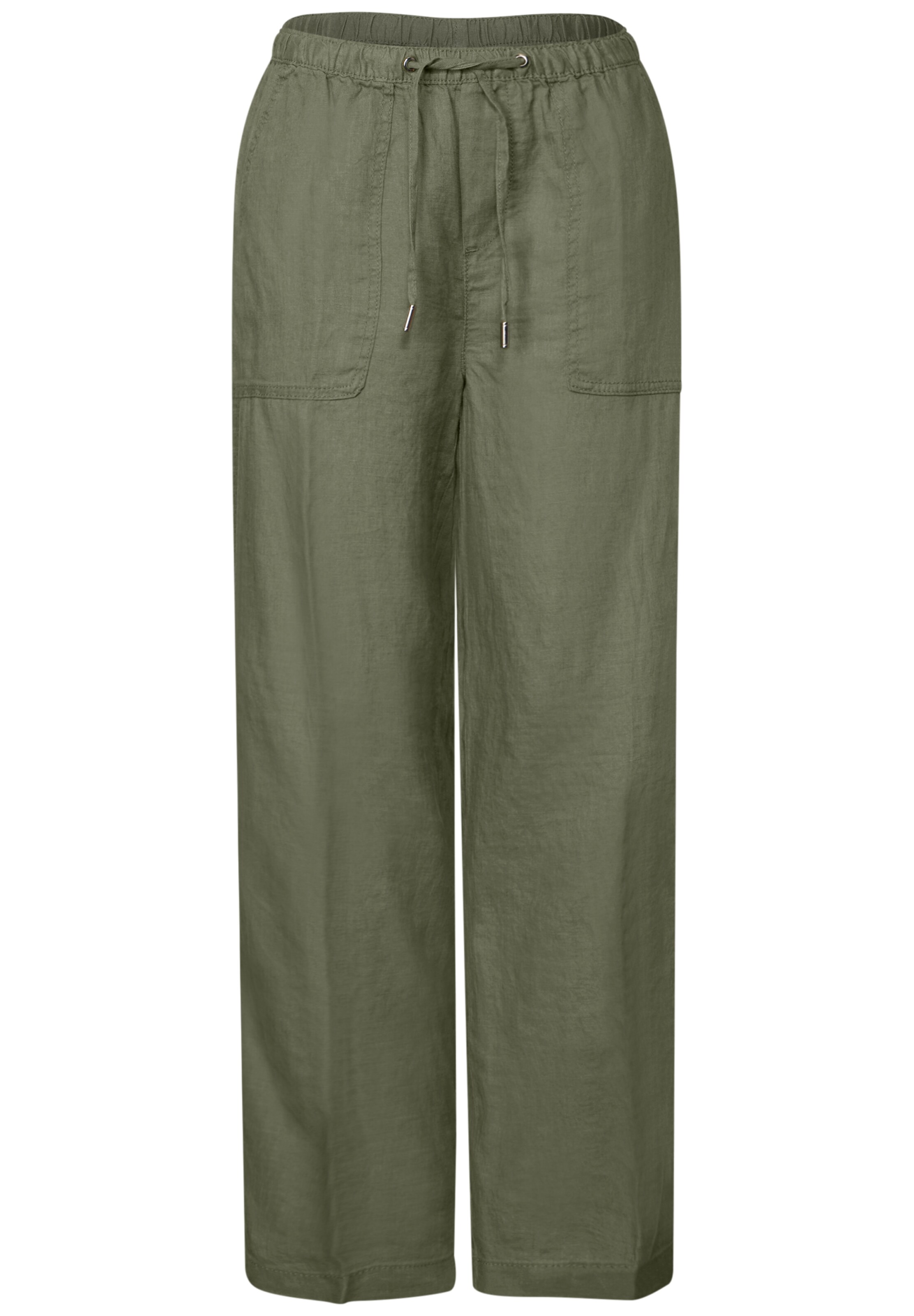 Street One Studio Pants in Green: front