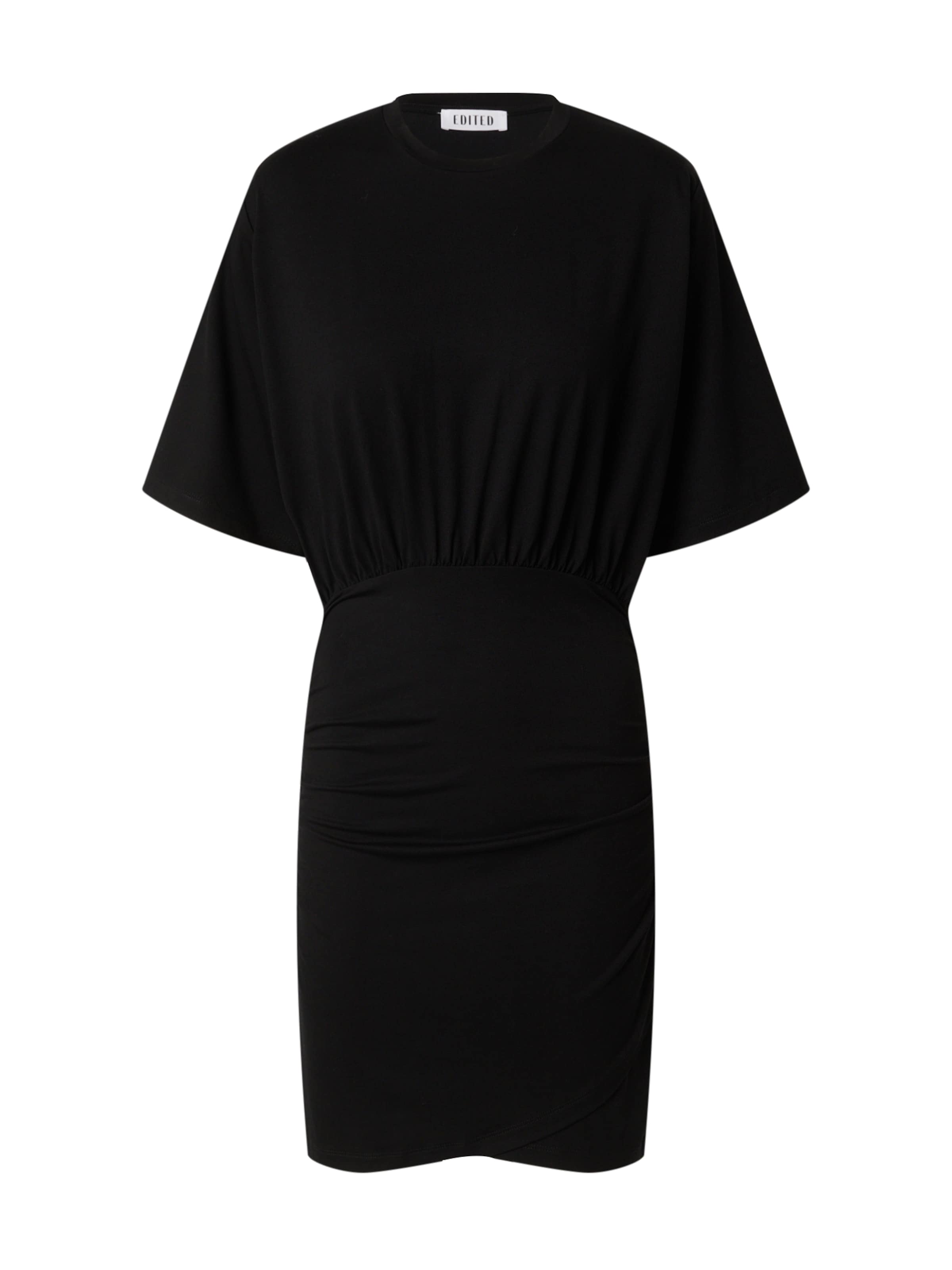 EDITED Šaty 'Thivya' - Čierna: predná strana