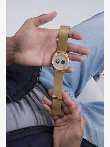 GUESS Analoog horloge 'Blazer' in Goud: voorkant