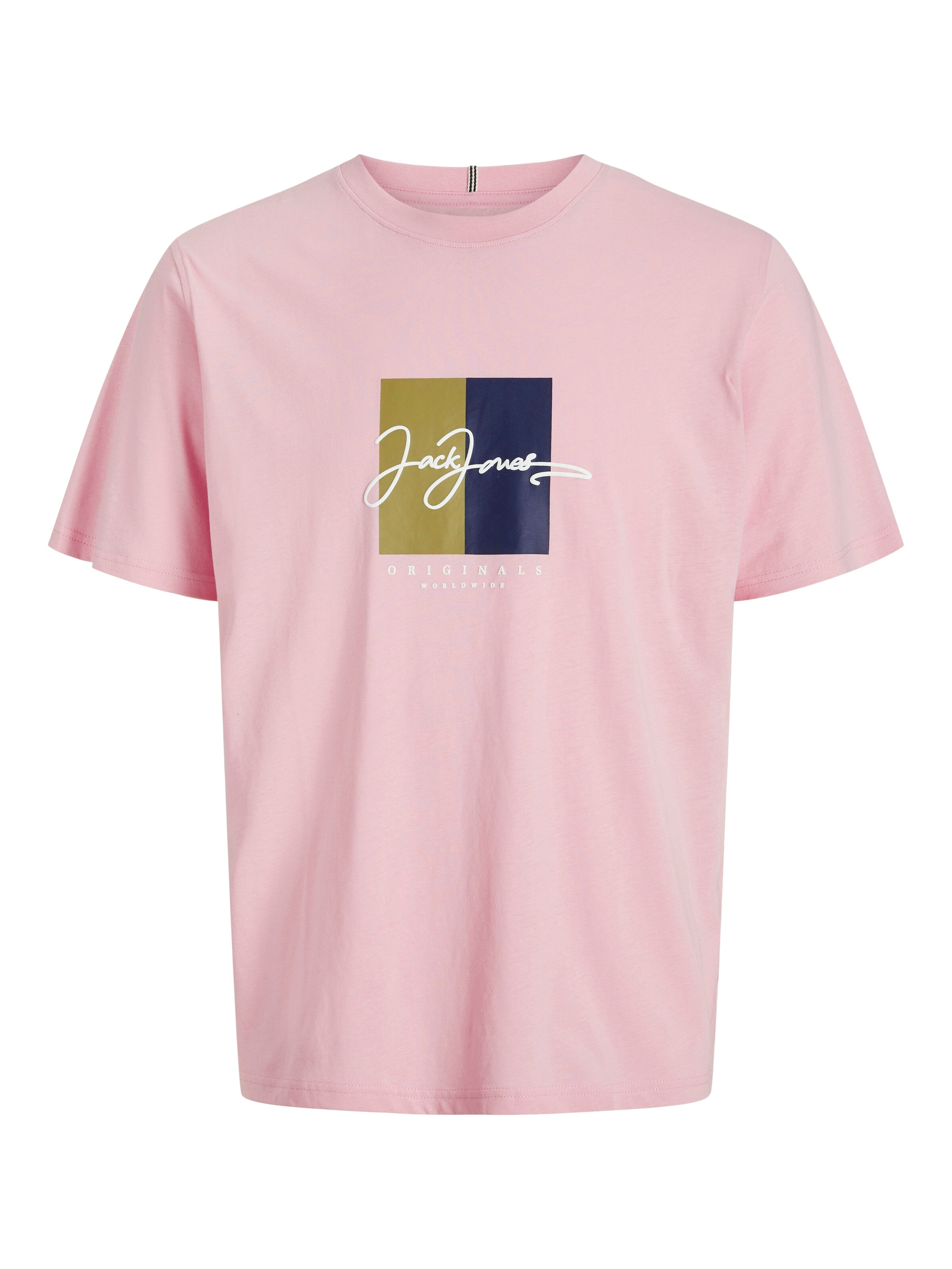 JACK & JONES Shirt 'JORFrederiksberg' in Pink: front