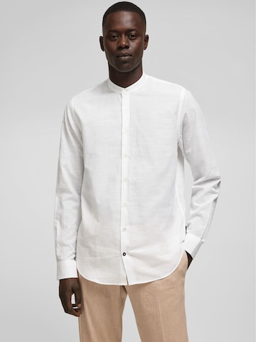 HECHTER PARIS Regular fit Overhemd in Wit: voorkant