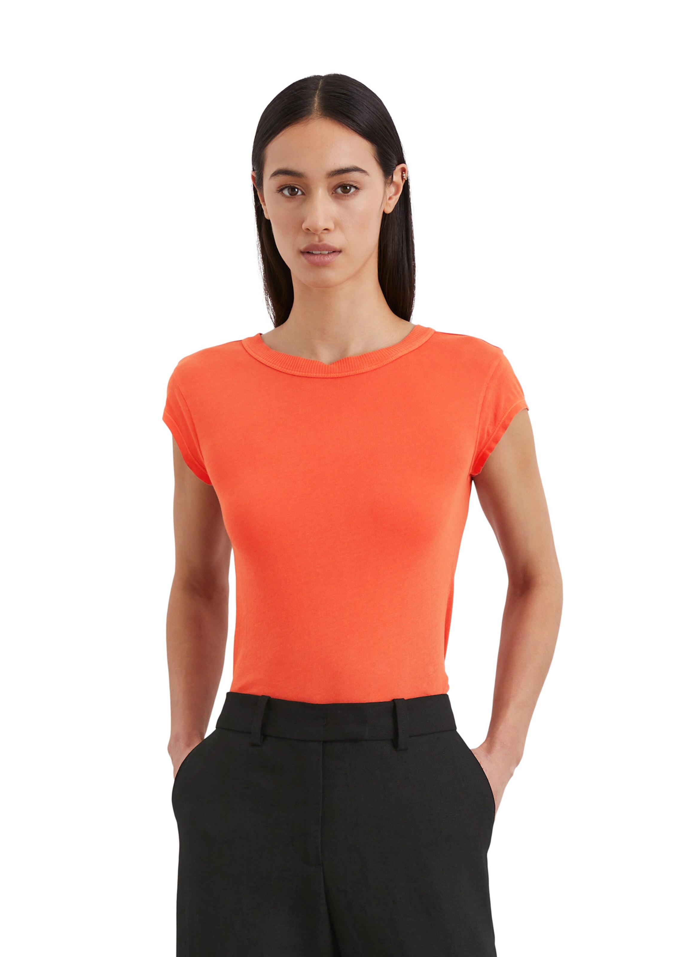T-shirt Marc O'Polo en orange : devant