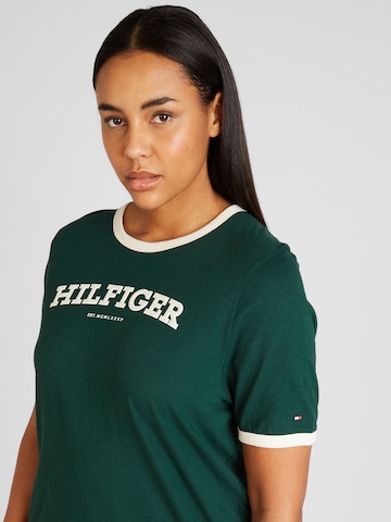 Tommy Hilfiger Curve - Camiseta 'VARSITY '' en verde