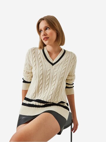 Bianco Lucci Kampsun 'Pullover', värv beež