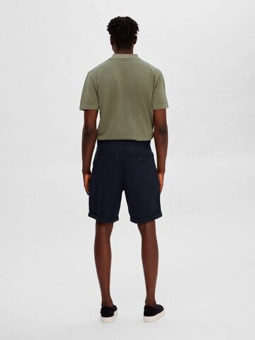 SELECTED HOMME Regularen Chino hlače 'Luton' | modra barva