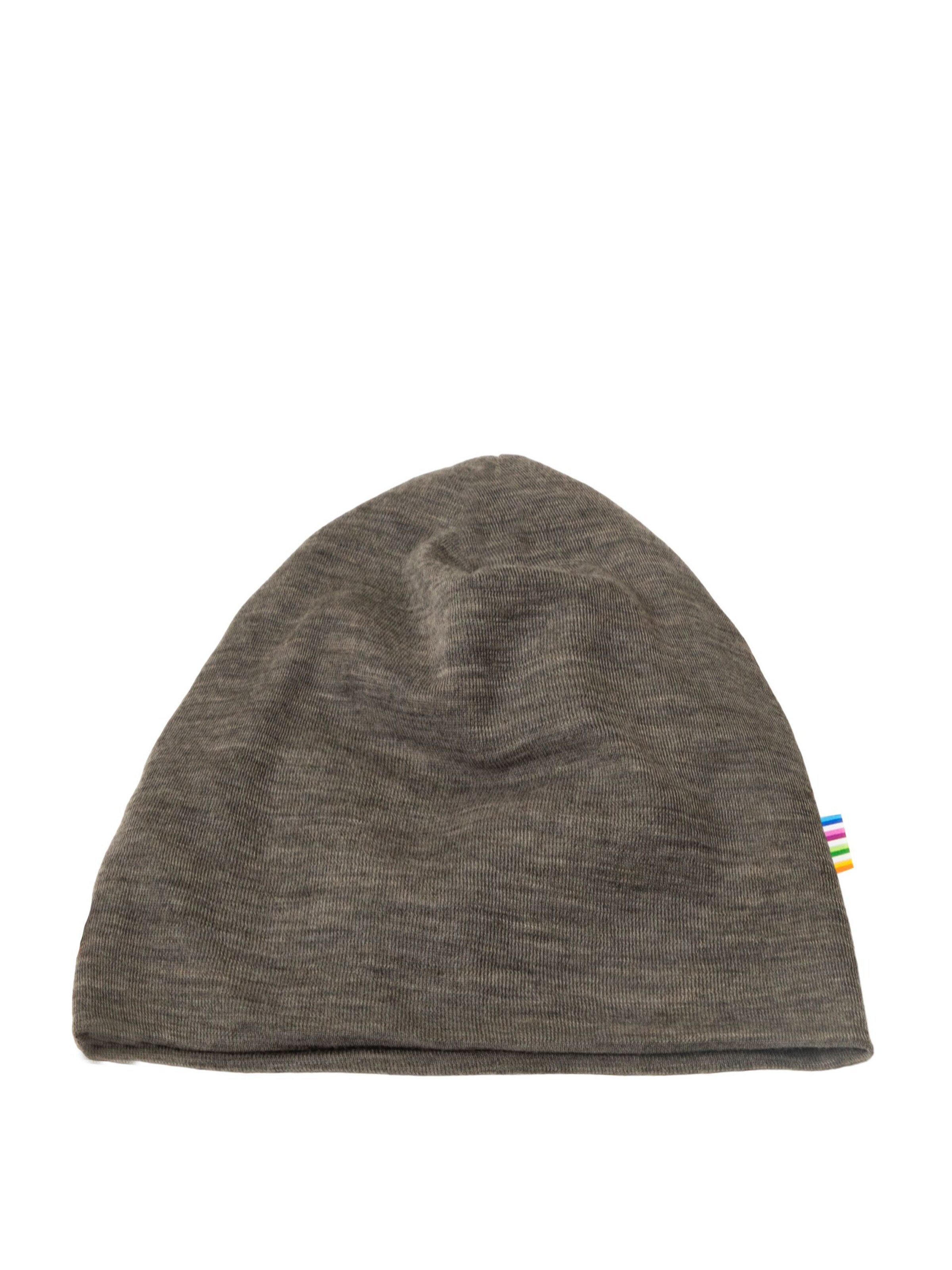 JOHA Beanie 'Beanie Merinowolle' in Beige: front