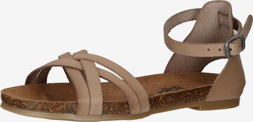 COSMOS COMFORT Strap Sandals in Beige: front