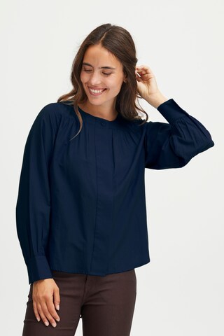 Fransa - Blusa 'Hali Bl 1' en azul: frente