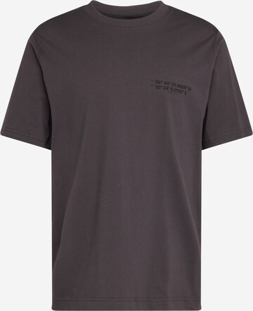 MADS NORGAARD COPENHAGEN T-Shirt 'Frode' in Grau: predná strana