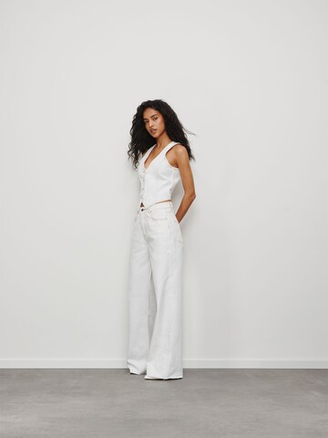 Wide Leg Jean RÆRE by Lorena Rae en blanc