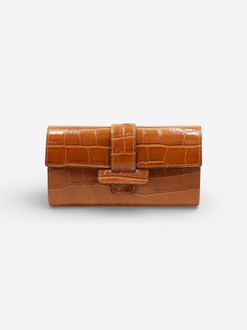 Cheval Firenze Wallet 'DEAN CROC' in Beige: front