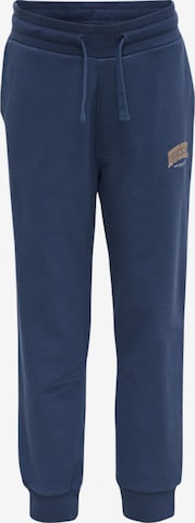 Hummel Tapered Pants in Blue: front