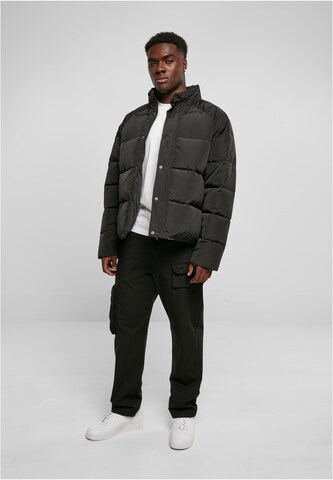 Urban Classics Winter Jacket 'Raglan' in Black