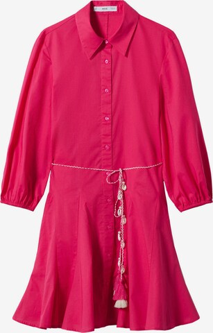MANGO Skjortklänning 'Cornelia' i rosa: framsida