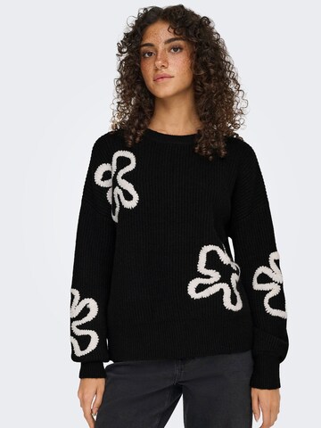 ONLY Sweater 'ONLDaisy' in Black: front