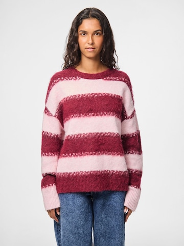 PIECES Sweater 'PCMilla' in Red: front
